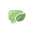 Eco-Friendly Communication Logo Concept Royalty Free Stock Photo