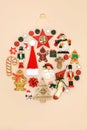 Eco Friendly Christmas Tree Decoration Round Shape Concept Royalty Free Stock Photo