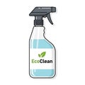 Eco-Friendly Cleaning Spray Bottle Illustration Royalty Free Stock Photo