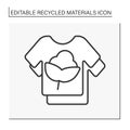 Eco-friendly clothing line icon