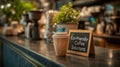 Eco-Friendly Coffee Solutions in Stylish CafÃÂ© Setting Royalty Free Stock Photo