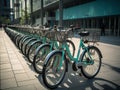 Eco-Friendly Commute: Bicycle Sharing Station in City