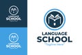 Creative and Modern Language School Logo for Digital and Print Use Royalty Free Stock Photo