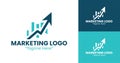 Innovative Marketing Logos for Branding and Strategy Royalty Free Stock Photo