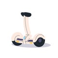 Eco-friendly electric gyroscooter. Modern urban transportation. Gyroboard, two-wheeled gyro scooter. Electro transport