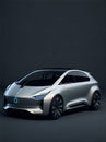 Eco-friendly Electric Transportation. Fictional car. Generative AI