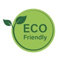 Eco Friendly Emblem for Product. Ecological Organic Plant Symbol for Healthy Food. Bio Plant Stamp. Natural Green Leaf