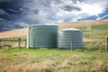 Eco friendly fresh water tanks Royalty Free Stock Photo