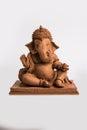 Eco friendly Ganesh/Ganpati idol or murti, home made. selective focus Royalty Free Stock Photo