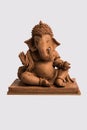 Eco friendly Ganesh/Ganpati idol or murti, home made. selective focus