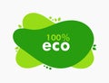 Eco friendly green amoeba banner