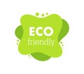 Eco friendly green amoeba banner.