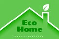 eco friendly green housing concept background design