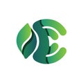 ECO Friendly Green Nature Logo Royalty Free Stock Photo