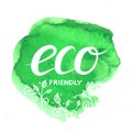 Eco Friendly hand drawn lettering