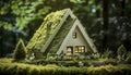 Eco-Friendly Home Concept With Paper Symbol