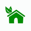 Eco friendly home logo icon vector illustration Royalty Free Stock Photo