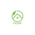 Eco friendly home logo vector icon illustration Royalty Free Stock Photo