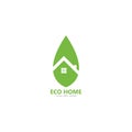 Eco friendly home logo vector icon illustration Royalty Free Stock Photo