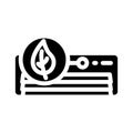 eco friendly hvac glyph icon vector illustration Royalty Free Stock Photo