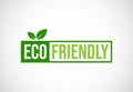 Eco friendly icon. Eco friendly and organic labels sign. Healthy natural product label design vector illustration Royalty Free Stock Photo