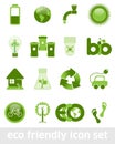 Eco Friendly Icon Set Royalty Free Stock Photo