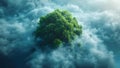 Eco-Friendly Integration of Sustainable Cloud Technology with Natural Clouds. Concept Sustainable