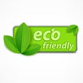 Eco friendly label Royalty Free Stock Photo