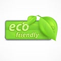 Eco friendly label Royalty Free Stock Photo