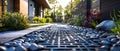 Eco-Friendly Landscaping Solution: Permeable Driveway and Walkway for Efficient Water Drainage.