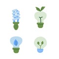 Eco-friendly light bulbs: sustainable energy innovations for a greener Royalty Free Stock Photo