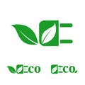 Eco friendly logo, eco label.