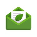 Eco-friendly mail/email renewable Icon