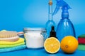 Eco-friendly natural cleaners, cleaning products. Homemade green cleaning Royalty Free Stock Photo