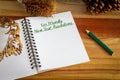 Eco-friendly New Years Resolutions heading with copy space Royalty Free Stock Photo
