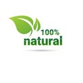 Eco Friendly Organic Natural Product Web Icon Green Logo Royalty Free Stock Photo