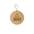 Eco Friendly Organic Natural Product Web Icon Tag Logo Royalty Free Stock Photo