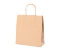 Eco - friendly paper bag isolated on white background Royalty Free Stock Photo