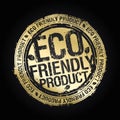 Eco friendly product vector rubber stamp