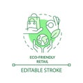 Eco friendly retail green concept icon