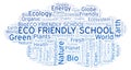 Eco Friendly School word cloud. Royalty Free Stock Photo