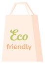 Eco friendly shopping bag. Reusable organic fabric