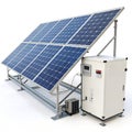 Eco-friendly solar panel energy system Royalty Free Stock Photo