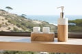Eco friendly spa accessories zero waste soap and lotion dispensers in a stylish kinfolk concept