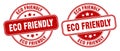 Eco friendly stamp. eco friendly label. round grunge sign Royalty Free Stock Photo