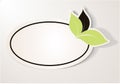 Eco Friendly Sticker, Oval Tag