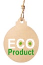 Eco friendly tag, eco product Royalty Free Stock Photo