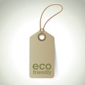 eco friendly tag. Vector illustration decorative design Royalty Free Stock Photo