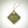 eco friendly tag. Vector illustration decorative design Royalty Free Stock Photo