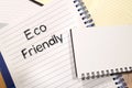 Eco friendly text concept Royalty Free Stock Photo